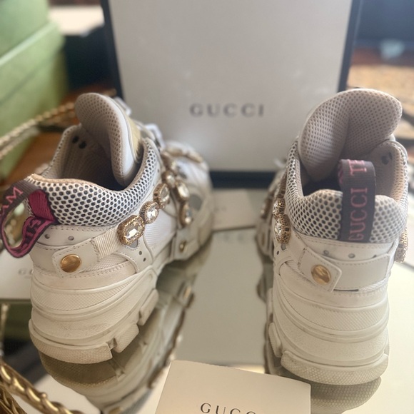 Embellished White Sneakers - Picture 9 of 16